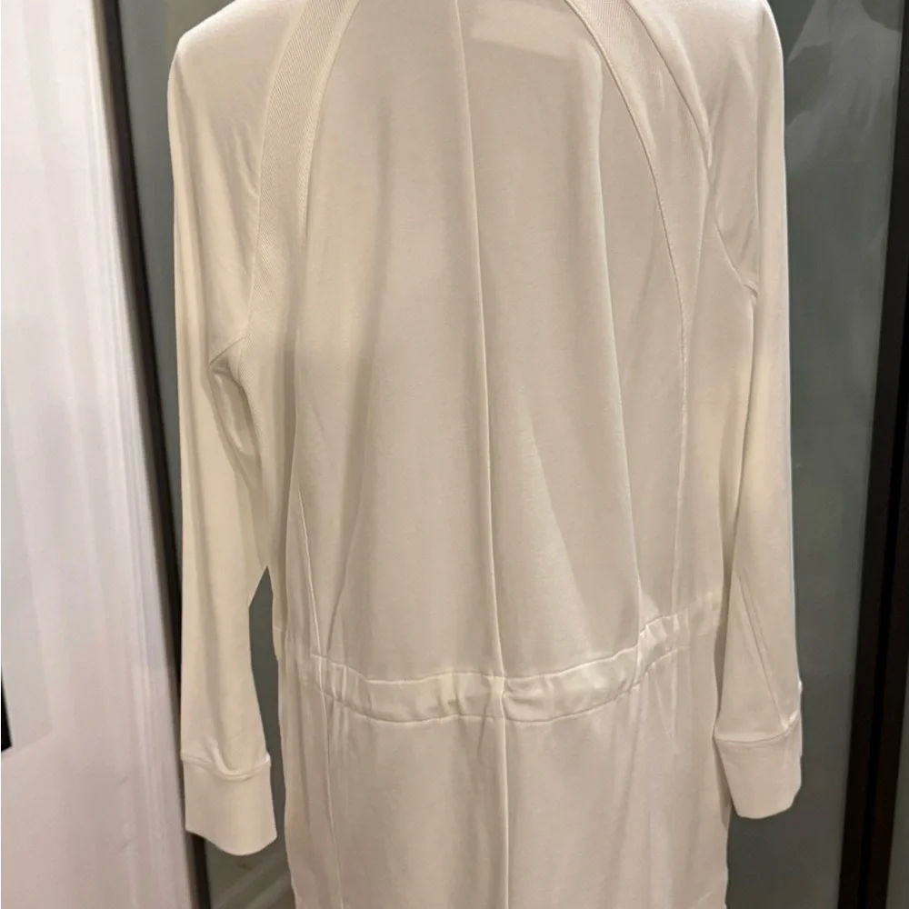 T by Talbots White Full-Zip Jacket - Picture 3 of 7